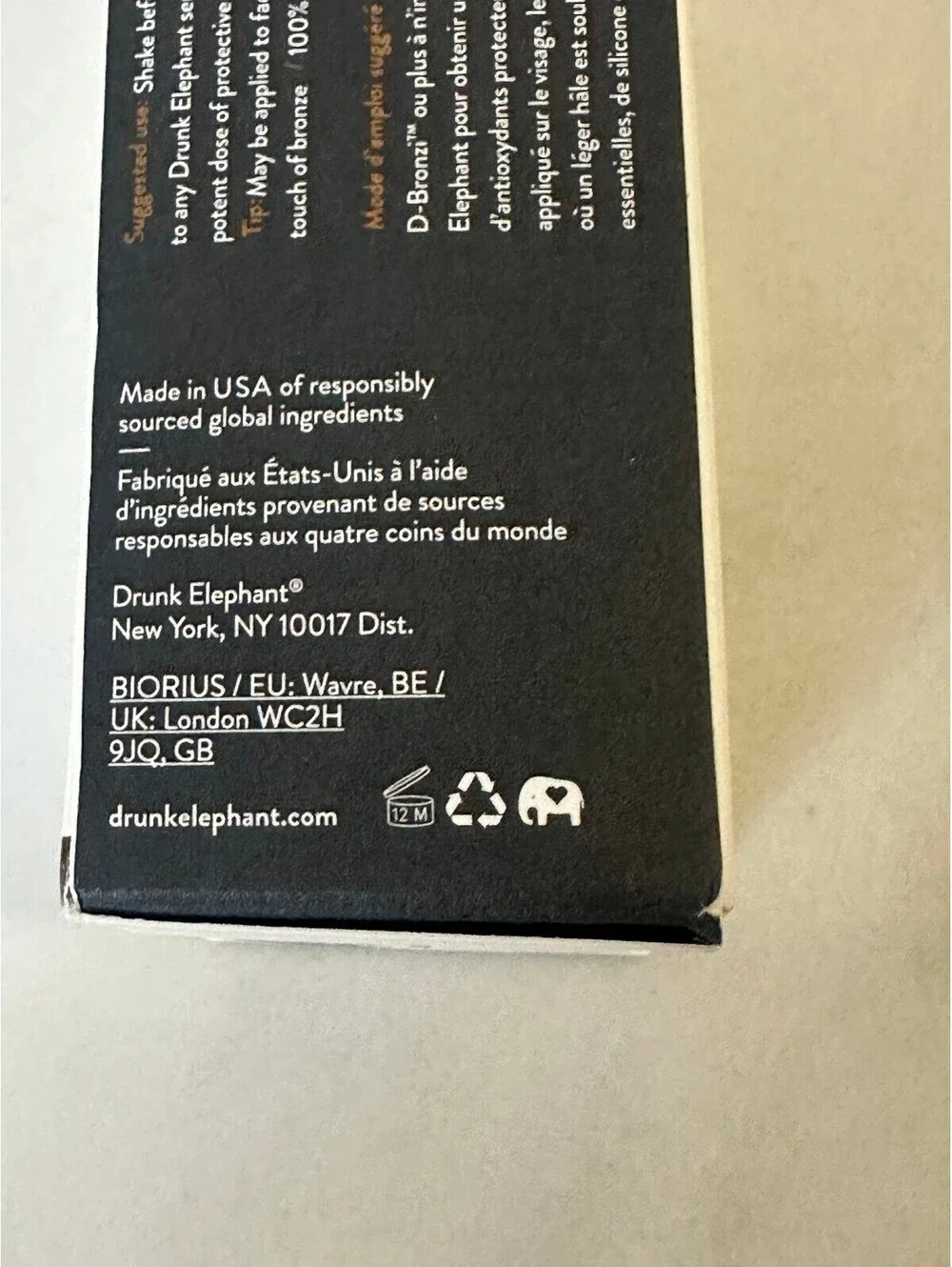 Drunk Elephant D-Bronzi Anti-Pollution Sunshine Drops Fortify + Bronze 1 fl oz